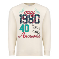 Sandshell Made In May 1980 40 Years Of Being Awesome Premium Sweatshirt - Bettercallsaul
