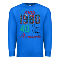 True Royal Made In May 1980 40 Years Of Being Awesome Premium Sweatshirt - Bettercallsaul
