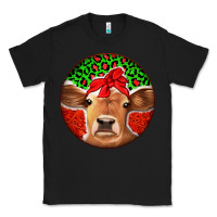 Black Christmas Cow Classic Tee - Jasminsmagicworld