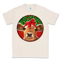 Natural Christmas Cow Classic Tee - Jasminsmagicworld