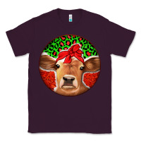 Plum Christmas Cow Classic Tee - Jasminsmagicworld