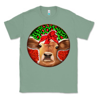 Sage Christmas Cow Classic Tee - Jasminsmagicworld