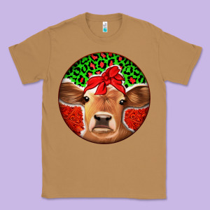 Christmas Cow Classic Tee Designed By Jasminsmagicworld