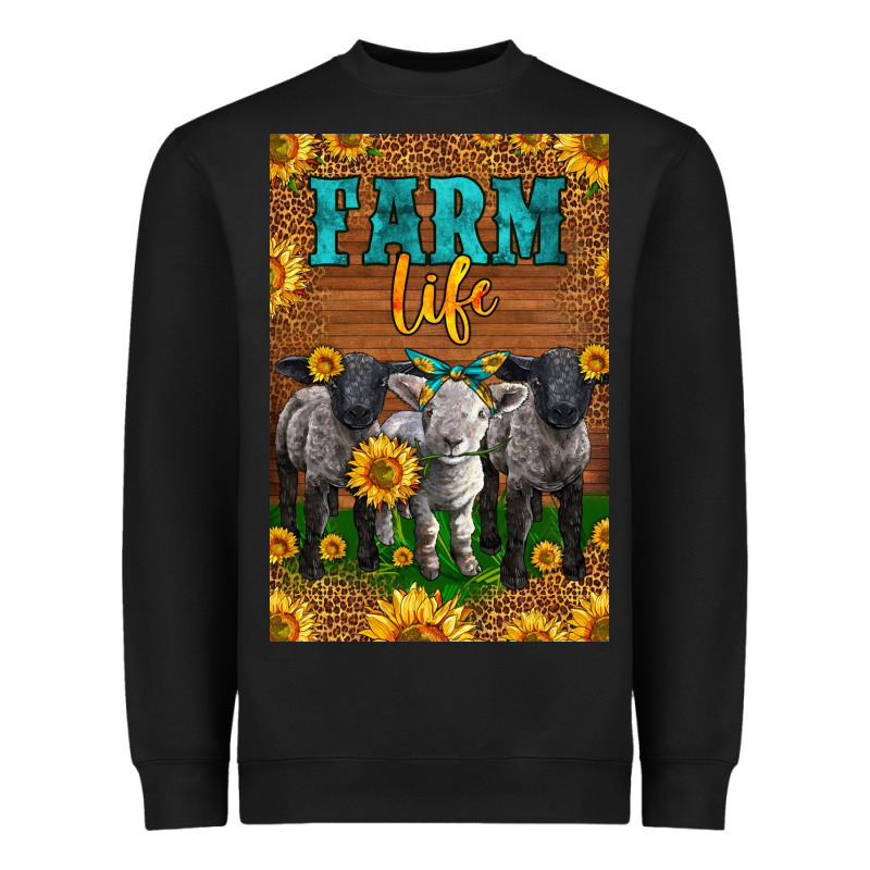 Western Baby Sheeps Farm Life Heavyweight Sweatshirt by LillyAllenDesigns | Teevron