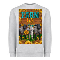 Heather Grey Western Baby Sheeps Farm Life Heavyweight Sweatshirt - LillyAllenDesigns