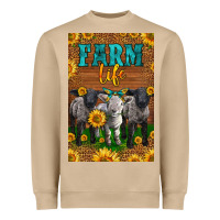 Mushroom Western Baby Sheeps Farm Life Heavyweight Sweatshirt - LillyAllenDesigns