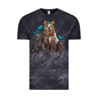 Cloud Black mama bear and baby bear Vintage Tee - Artiststas