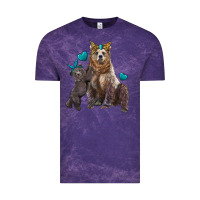 Cloud Purple mama bear and baby bear Vintage Tee - Artiststas