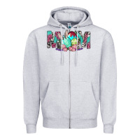 Heather Grey Western Mom With Easter Zipper Hoodie - BundleAndBundleShop