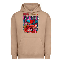Pigment Burro happy valentines day with gnomes and truck olivia Urban Hoodie - OliviaCreatesArt