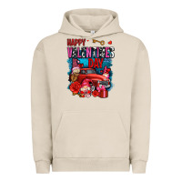 Pigment French Oak happy valentines day with gnomes and truck olivia Urban Hoodie - OliviaCreatesArt