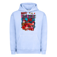Pigment Grape Ice happy valentines day with gnomes and truck olivia Urban Hoodie - OliviaCreatesArt