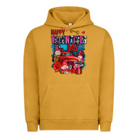 Pigment Peanut Butter happy valentines day with gnomes and truck olivia Urban Hoodie - OliviaCreatesArt