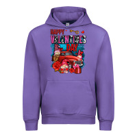 Happy Valentines Day With Gnomes And Truck Olivia Urban Hoodie | Teevron