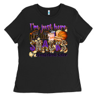 Black i'm just here for the snacks #basketball sister Ladies Tee - Zillion Design Studio