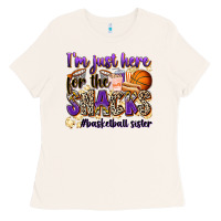 Bone i'm just here for the snacks #basketball sister Ladies Tee - Zillion Design Studio