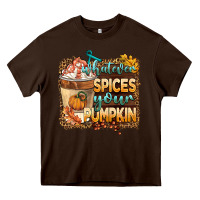 Chocolate Brown whatever spıces your pumpkin Heavy Core Tee - BarkalooDesign