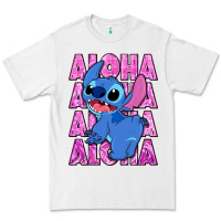White aloha stitch Premium Tee - Zillion Design Studio