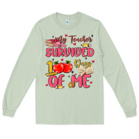 Matcha my teacher survived 100 days of me Long Sleeve Tee - MaliasSmallBusiness