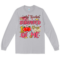 Moon Dust my teacher survived 100 days of me Long Sleeve Tee - MaliasSmallBusiness