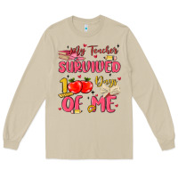 Mushroom my teacher survived 100 days of me Long Sleeve Tee - MaliasSmallBusiness