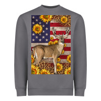 Storm Western American Deer Heavyweight Sweatshirt - LillyAllenDesigns