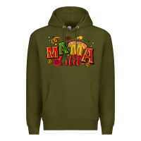 Army Green Mama cita Premium Hoodie - NancyCooperArtShop