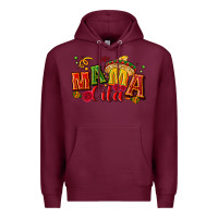 Burgundy Mama cita Premium Hoodie - NancyCooperArtShop