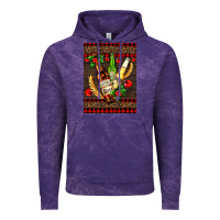 Cloud Purple beer bottles with mistletoe Vintage Hoodie - AdoDesignShop