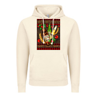 Vintage Artic beer bottles with mistletoe Vintage Hoodie - AdoDesignShop