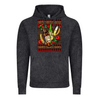Vintage Black beer bottles with mistletoe Vintage Hoodie - AdoDesignShop