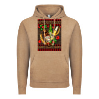 Vintage Coffee beer bottles with mistletoe Vintage Hoodie - AdoDesignShop