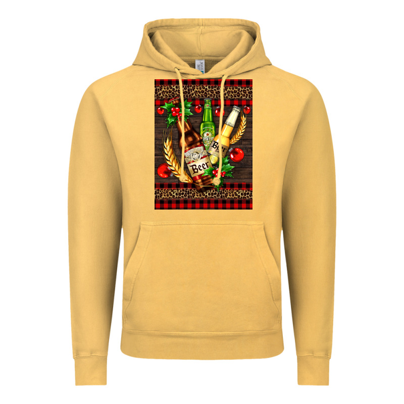 Beer Bottles With Mistletoe Vintage Hoodie by AdoDesignShop | Teevron