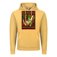 Vintage Mustard beer bottles with mistletoe Vintage Hoodie - AdoDesignShop