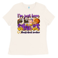 Bone i'm just here for the snacks #basketball brother Ladies Tee - Zillion Design Studio