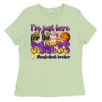 Matcha i'm just here for the snacks #basketball brother Ladies Tee - Zillion Design Studio