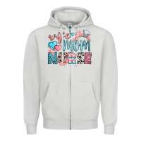 Dove Grey Wife Mom Nurse Zipper Hoodie - BundleAndBundleShop