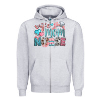 Heather Grey Wife Mom Nurse Zipper Hoodie - BundleAndBundleShop