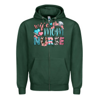 Sports Green Wife Mom Nurse Zipper Hoodie - BundleAndBundleShop