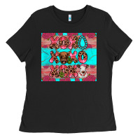 Black xoxo calf heifer Ladies Tee - JahusDesignShop