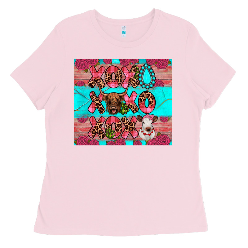 Xoxo Calf Heifer Ladies Tee by JahusDesignShop | Teevron