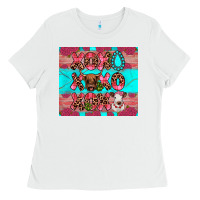 White xoxo calf heifer Ladies Tee - JahusDesignShop