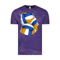 Cloud Purple volleyball patch Vintage Tee - AdoDesignShop