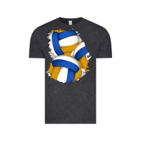 Vintage Black volleyball patch Vintage Tee - AdoDesignShop