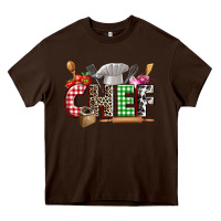 Chocolate Brown Chef Heavy Core Tee - Zillion Design Studio