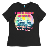 Black if youre testing my waters tbw Ladies Tee - texasbilliewilder