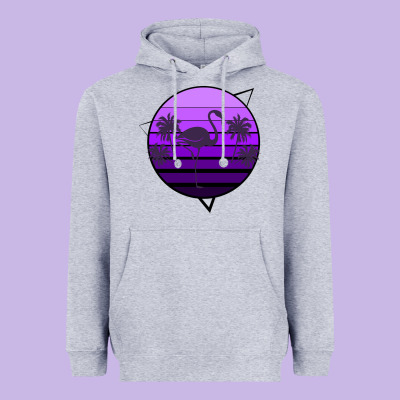 Flamingo Palm Heavyweight Hoodie Designed By Bettercallsaul