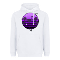 White Flamingo Palm Heavyweight Hoodie - Bettercallsaul