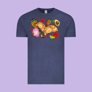 Empanadas Roses Onion Lime And Avocado Vintage Tee Designed By Adodesignshop