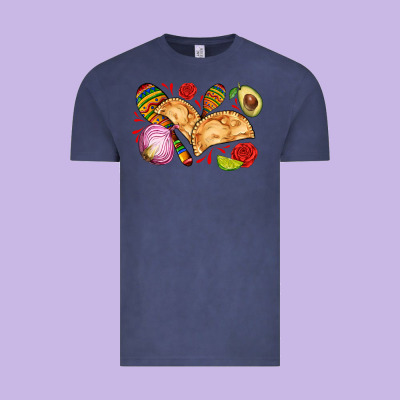 Empanadas Roses Onion Lime And Avocado Vintage Tee Designed By Adodesignshop